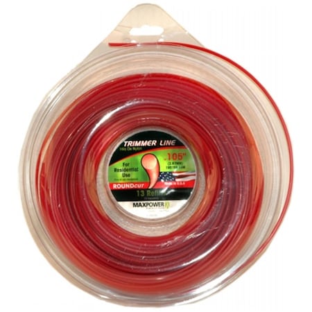 Maxpower Precision Parts 105 in X 195 ft Red Round Cut Residential Grade Tri 333105